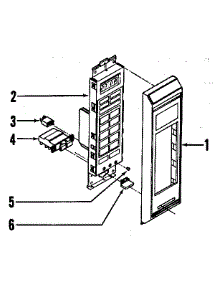 Control Panel parts for Kenmore Countertop Microwave 995.47(1988) (99547(1988), 995 47(1988)) from AppliancePartsPros.com