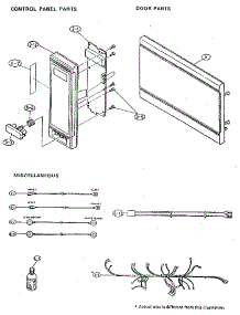 Control Panel And Door Parts parts for Kenmore Countertop Microwave 997.48(1988) (99748(1988), 997 48(1988)) from AppliancePartsPros.com