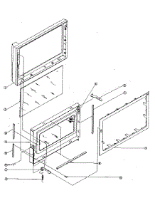 Door parts for Kenmore Countertop Microwave 998.10(1988) (99810(1988), 998 10(1988)) from AppliancePartsPros.com