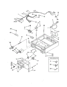 Control Panel / Separator parts for Kenmore Dryer 110.72182103 (11072182103, 110 72182103) from AppliancePartsPros.com