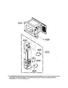 Latch Board parts for Kenmore Microwave 721.69252990 (72169252990, 721 69252990) from AppliancePartsPros.com