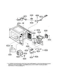 Oven Interior parts for Kenmore Microwave 721.69252990 (72169252990, 721 69252990) from AppliancePartsPros.com