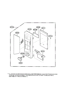Controller parts for Kenmore Microwave 721.69252990 (72169252990, 721 69252990) from AppliancePartsPros.com