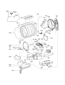 Drum Parts parts for Kenmore Dryer 796.61433810 (79661433810, 796 61433810) from AppliancePartsPros.com