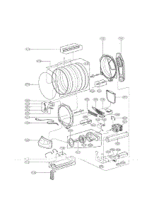 Drum And Motor Assembly Parts parts for Kenmore Dryer 796.69002000 (79669002000, 796 69002000) from AppliancePartsPros.com