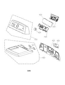 Control Panel And Plate Assembly Parts parts for Kenmore Dryer 796.69002010 (79669002010, 796 69002010) from AppliancePartsPros.com