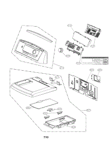 Top Cover Parts parts for Kenmore Dryer 796.69278900 (79669278900, 796 69278900) from AppliancePartsPros.com