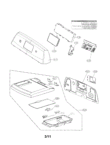Control Panel And Plate Assembly Parts parts for Kenmore Dryer 796.69472000 (79669472000, 796 69472000) from AppliancePartsPros.com