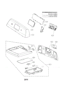 Control Panel And Plate Assembly Parts parts for Kenmore Dryer 796.69478000 (79669478000, 796 69478000) from AppliancePartsPros.com