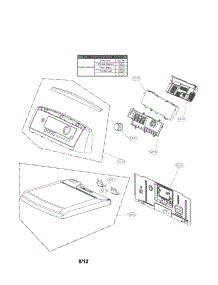 Control Panel And Plate Assembly Parts parts for Kenmore Dryer 796.71512210 (79671512210, 796 71512210) from AppliancePartsPros.com