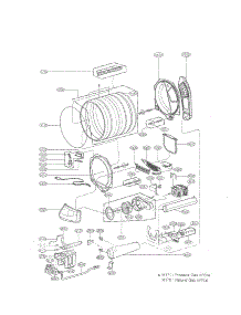 Drum And Motor Assembly Parts parts for Kenmore Dryer 796.79002000 (79679002000, 796 79002000) from AppliancePartsPros.com