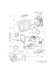 Drum And Motor Assembly Parts parts for Kenmore Dryer 796.79278000 (79679278000, 796 79278000) from AppliancePartsPros.com
