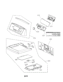 Control Panel And Plate Assembly Parts parts for Kenmore Dryer 796.79278000 (79679278000, 796 79278000) from AppliancePartsPros.com