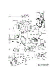 Drum And Motor Assembly Parts parts for Kenmore Dryer 796.79278900 (79679278900, 796 79278900) from AppliancePartsPros.com