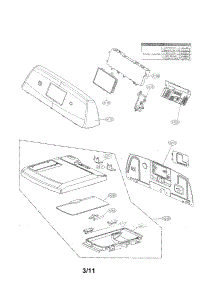 Control Panel And Plate Assembly Parts parts for Kenmore Dryer 796.79472000 (79679472000, 796 79472000) from AppliancePartsPros.com