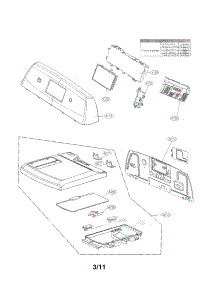 Control Panel And Plate Assembly Parts parts for Kenmore Dryer 796.79478000 (79679478000, 796 79478000) from AppliancePartsPros.com