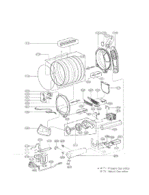 Drum And Motor Assembly Parts parts for Kenmore Dryer 796.79478000 (79679478000, 796 79478000) from AppliancePartsPros.com