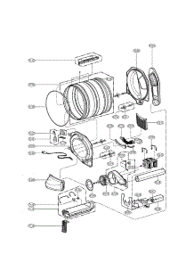 Drum And Motor Parts Elec parts for Kenmore Dryer 796.80518900 (79680518900, 796 80518900) from AppliancePartsPros.com