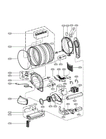 Drum And Motor Parts Elec parts for Kenmore Dryer 796.81029900 (79681029900, 796 81029900) from AppliancePartsPros.com