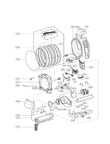 Drum And Motor Assembly Parts parts for Kenmore Dryer 796.81072310 (79681072310, 796 81072310) from AppliancePartsPros.com