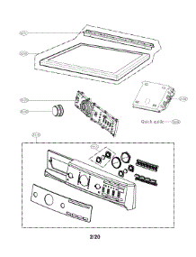 Control Panel & Plate parts for Kenmore Elite Dryer 79681073311 from AppliancePartsPros.com