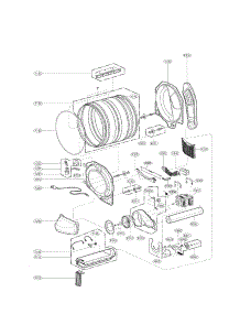 Drum And Motor Assembly Parts parts for Kenmore Dryer 796.81532210 (79681532210, 796 81532210) from AppliancePartsPros.com
