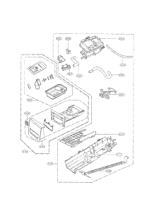 Panel Drawer Assembly And Guide Assembly Parts parts for Kenmore Dryer 796.81542110 (79681542110, 796 81542110) from AppliancePartsPros.com