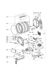 Drum And Motor Assembly Parts parts for Kenmore Dryer 796.81549210 (79681549210, 796 81549210) from AppliancePartsPros.com