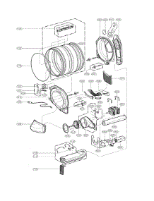 Drum Parts parts for Kenmore Dryer 796.81722000 (79681722000, 796 81722000) from AppliancePartsPros.com