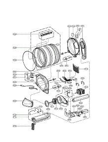 Drum And Motor Parts Assembly parts for Kenmore Dryer 796.81722010 (79681722010, 796 81722010) from AppliancePartsPros.com