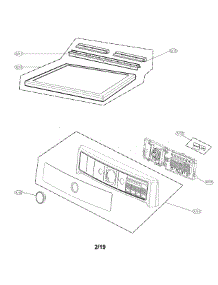 Control Panel Parts parts for Kenmore Elite Dryer 79681783710 from AppliancePartsPros.com