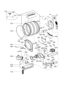 Drum Parts parts for Kenmore Dryer 796.81783810 (79681783810, 796 81783810) from AppliancePartsPros.com