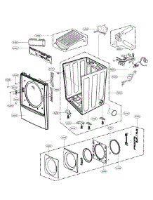 Cabinet And Door Parts parts for Kenmore Elite Dryer 79691548210 from AppliancePartsPros.com