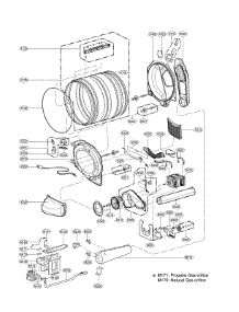 Drum Parts parts for Kenmore Elite Dryer 79691548210 from AppliancePartsPros.com