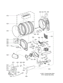 Drum Parts parts for Kenmore Dryer 796.91549210 (79691549210, 796 91549210) from AppliancePartsPros.com