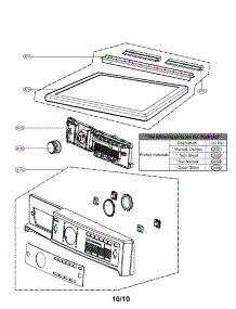Control Panel And Plate Assembly Parts parts for Kenmore Dryer 796.91728010 (79691728010, 796 91728010) from AppliancePartsPros.com