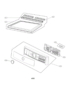 Control Panel Parts parts for Kenmore Dryer 796.91783810 (79691783810, 796 91783810) from AppliancePartsPros.com