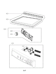 Contorl Panel Parts parts for Kenmore Dryer 796.91963710 (79691963710, 796 91963710) from AppliancePartsPros.com