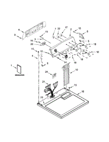 Top And Console Parts parts for Kenmore Dryer 7MKGDS400DW0 from AppliancePartsPros.com