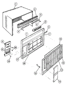 Cabinet parts for Kenmore Heat Pump System 81075 from AppliancePartsPros.com