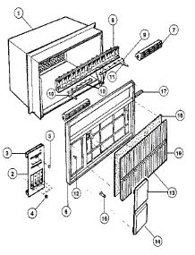 Grille parts for Kenmore Heat Pump System 81179 from AppliancePartsPros.com