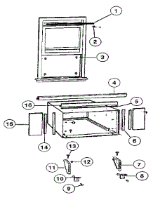 Cabinet parts for Kenmore Heat Pump System 81235 from AppliancePartsPros.com