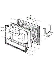 Door parts for Kenmore Refrigerator 845.73840 (84573840, 845 73840) from AppliancePartsPros.com