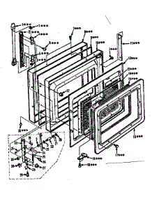 Door Parts parts for Kenmore Range 850.4427893 (8504427893, 850 4427893) from AppliancePartsPros.com