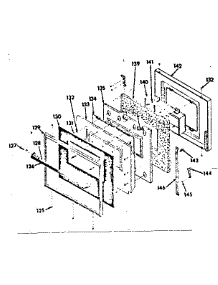 Self-Cleaning Oven Door (850.4427890) parts for Kenmore Range 850.4427893 (8504427893, 850 4427893) from AppliancePartsPros.com