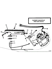 Burner, Manifold And Gas Valve parts for Kenmore Furnace 867.758030 (867758030, 867 758030) from AppliancePartsPros.com