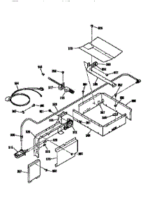Burner Section parts for Kenmore Wall Oven 911.3012992 (9113012992, 911 3012992) from AppliancePartsPros.com