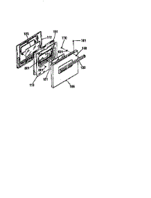 Door parts for Kenmore Wall Oven 911.30168791 (91130168791, 911 30168791) from AppliancePartsPros.com