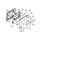 Door - 911.30169894 parts for Kenmore Wall Oven 911.30168894 (91130168894, 911 30168894) from AppliancePartsPros.com