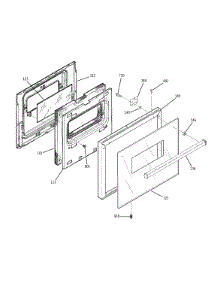 Door parts for Kenmore Wall Oven 911.30169895 (91130169895, 911 30169895) from AppliancePartsPros.com